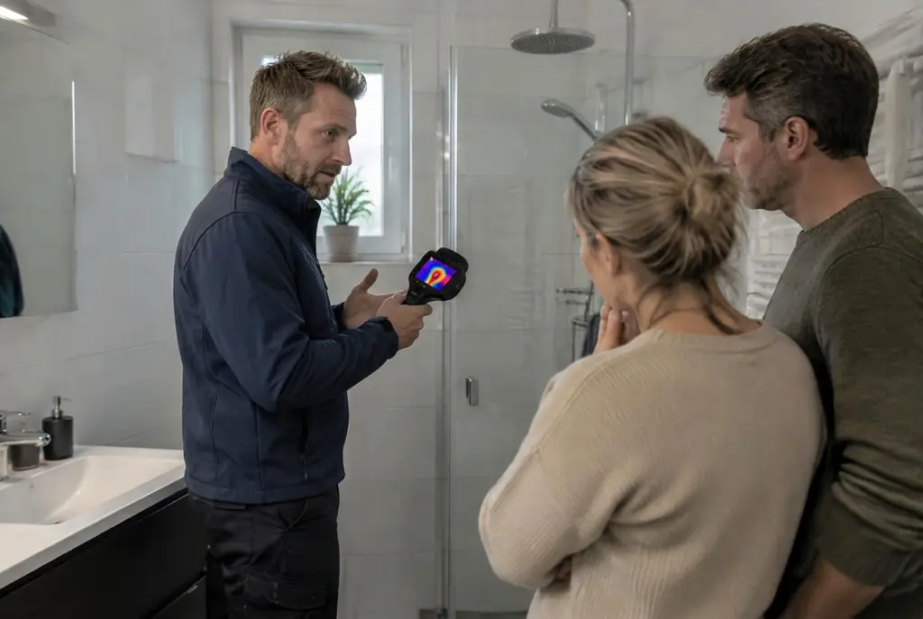 Lekdetectie Den Dolder – specialist legt bevindingen uit aan bewoner